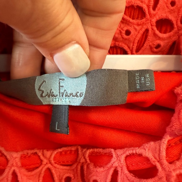 Woman’s Size Large Eva Franco Fiesta Open-Shoulder Mini Dress Anthropologie USA - Picture 4 of 9